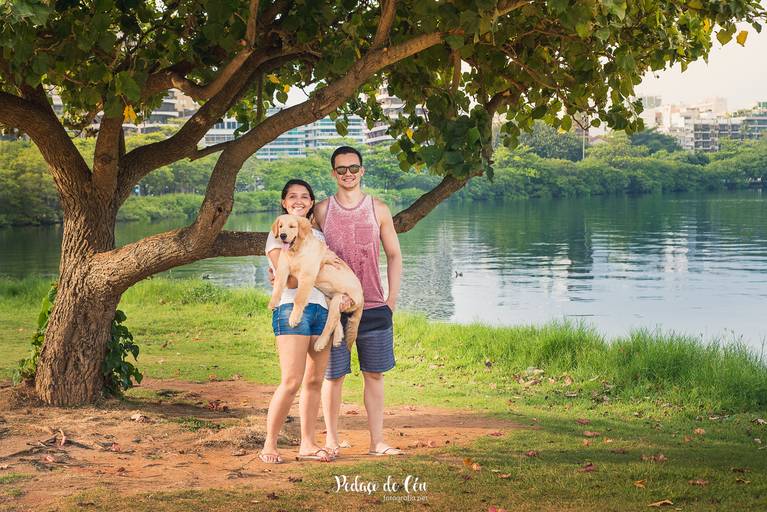 Thor 4 meses e família