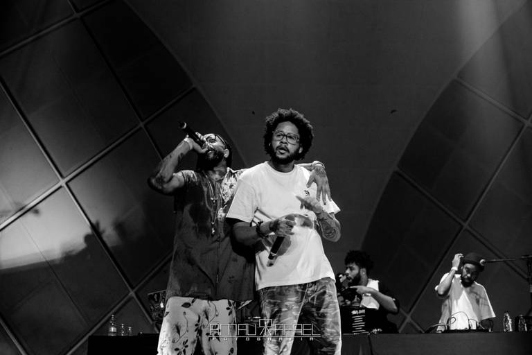 QUILOMBO LAB  Cine Joia rael e emicida abraço