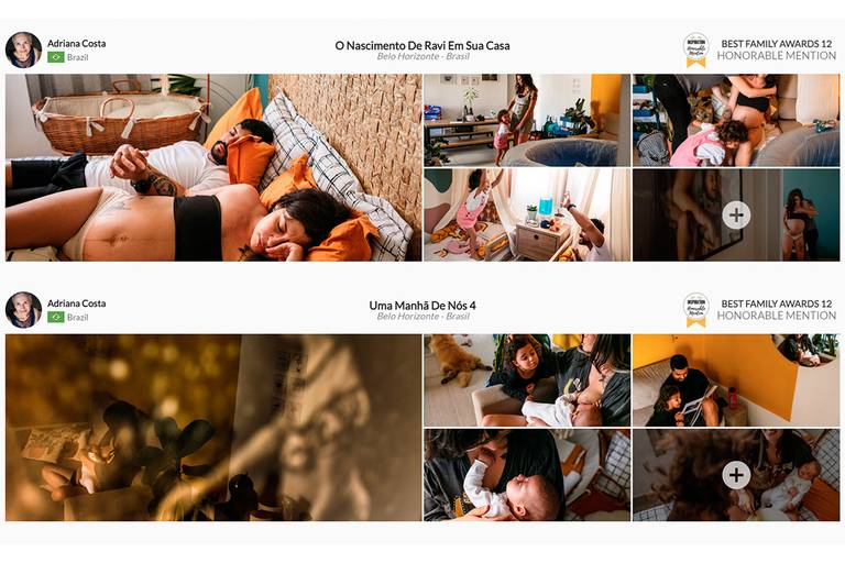 Adriana Costa teve 2 histórias com menção honrosa pelo Inspiration Family Awards no Best Family Collection Award Collection 12