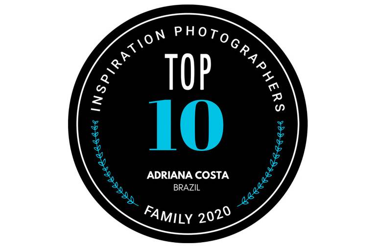 Adriana Costa está entre os 10 melhores no ranking pela 
Inspiration Photographers de 2020