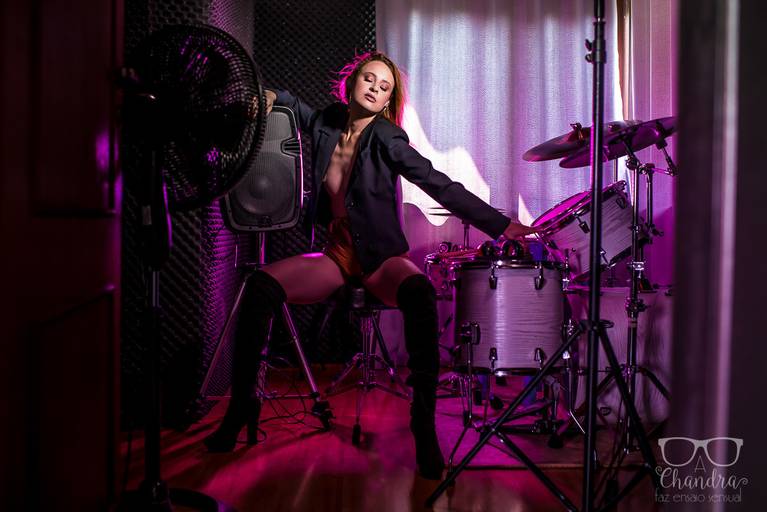 ensaio feminino estúdio externo 