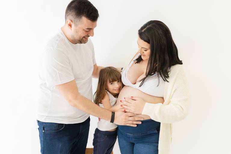 ensaio grávida com filho mais velho