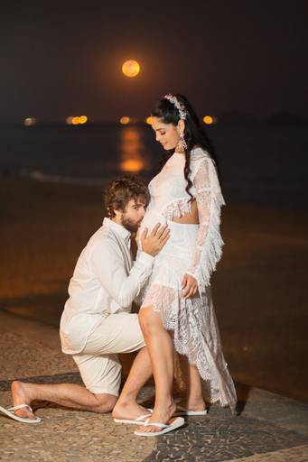 ensaio externo de gestante