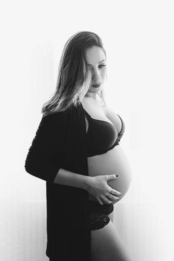 ensaio gestante lingerie