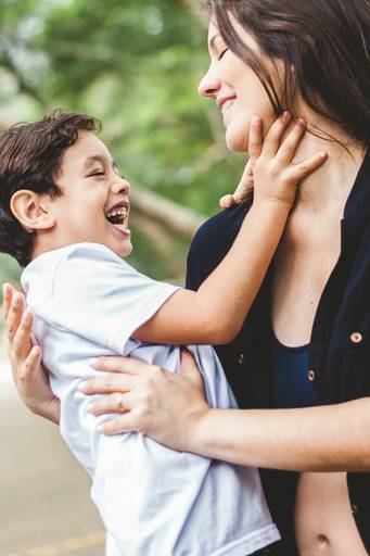 ensaio espontâneo gestante e filho