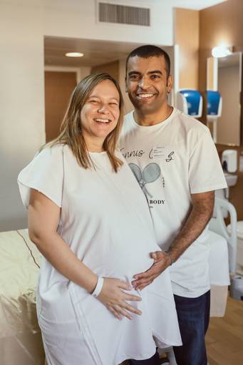 momentos antes do parto