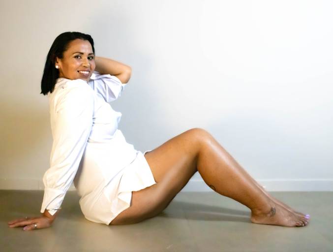 Jô retocando cabelo