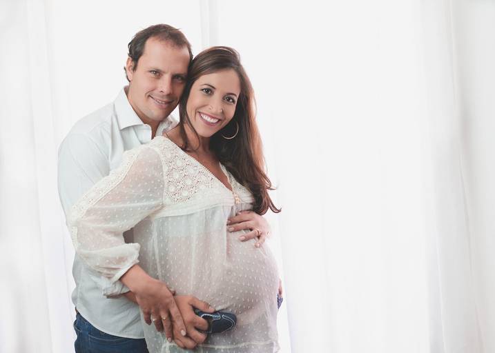 Ensaio Gestante em estúdio