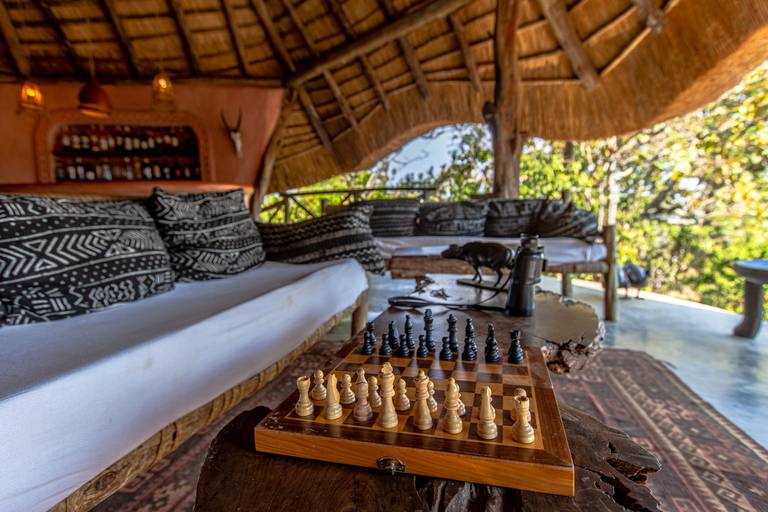 Mihingo Eco resort, Uganda. Jogo de xadrez. 