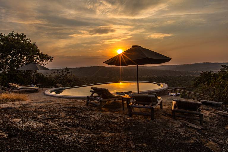 Mihingo Eco resort, Uganda.  Sunset