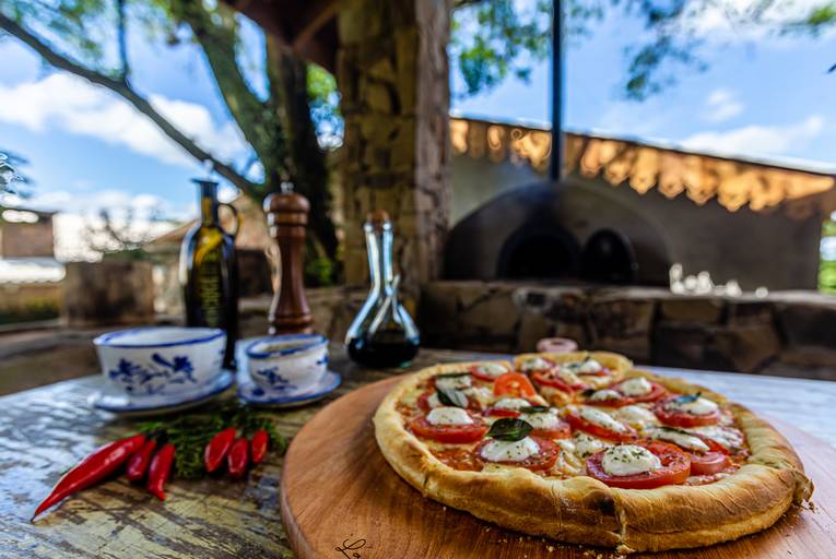 Melhor pizza de Gramado na estalagem la Hacienda 