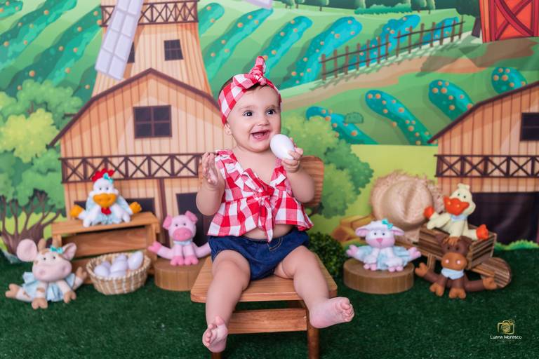 Fazendinha, Luana, Moresco, Fotografia, fotografa, fotografo, estudio, foto, nene, criança, bebe, acompanhamento, mensal, trimestral, criativo, tematico, melhor, maior, menina, menino, banho, cenário