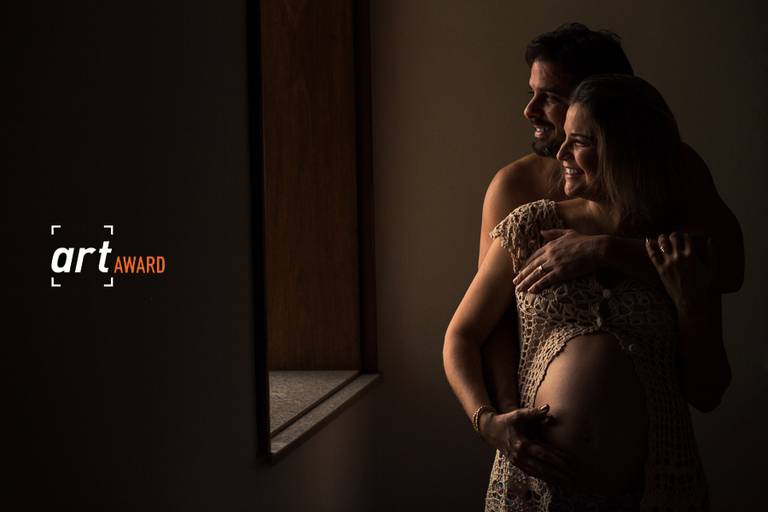 Foto premiada no round especial de Gestantes pela associação Brasileira de fotógrafos de casamento - FineArt Association
