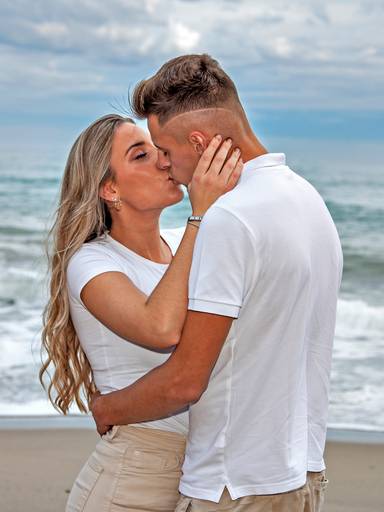 reportaje de pareja en Miami playa