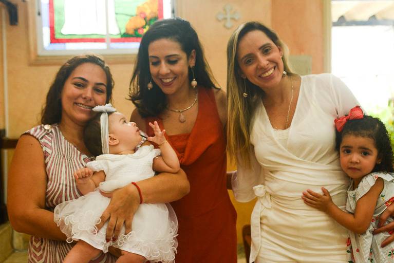 Batizado de Menina na Paróquia e Satuário Nossa Senhora de Loreto na Freguesia no Rio de Janeiro 