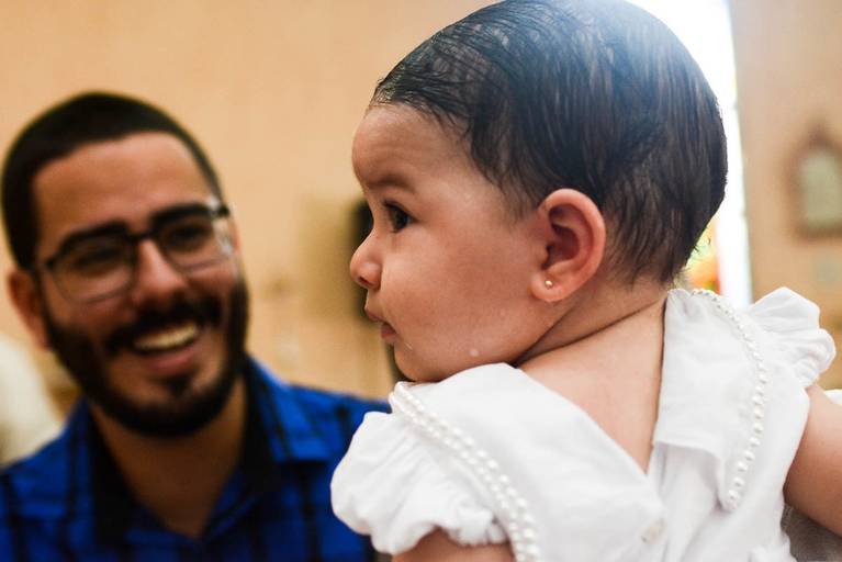 Batizado de Menina na Paróquia e Satuário Nossa Senhora de Loreto na Freguesia no Rio de Janeiro 