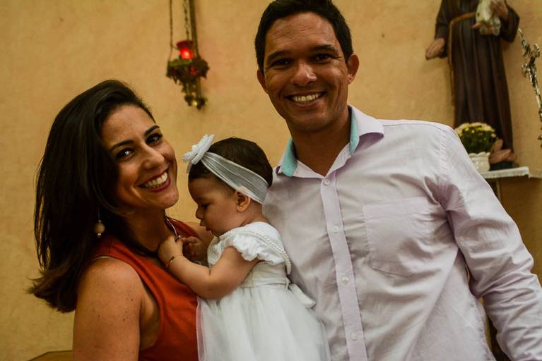 Batizado de Menina na Paróquia e Satuário Nossa Senhora de Loreto na Freguesia no Rio de Janeiro 