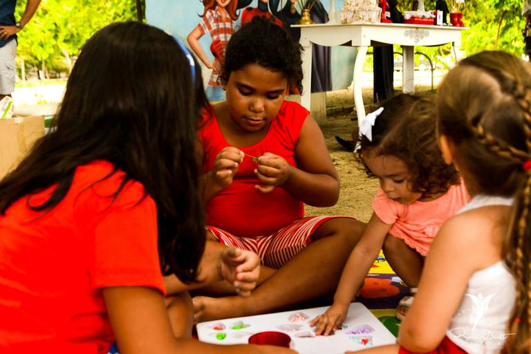 Crianças Brincando no Parque Lotta Soares no Flamengo no Rio de Janeiro em uma Festa Infantil
