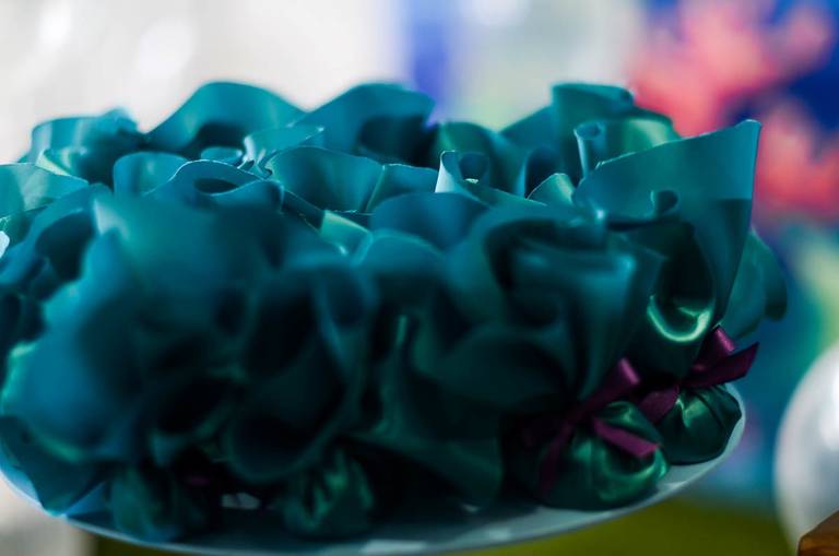 Decoração da Pequena Sereia em festa infantil de aniversário no Quinta Tijuca no Rio de Janeiro