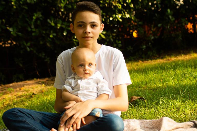 Ensaio Externo Família com Bebê de 7 meses na Barra da Tijuca, Rio de Janeiro