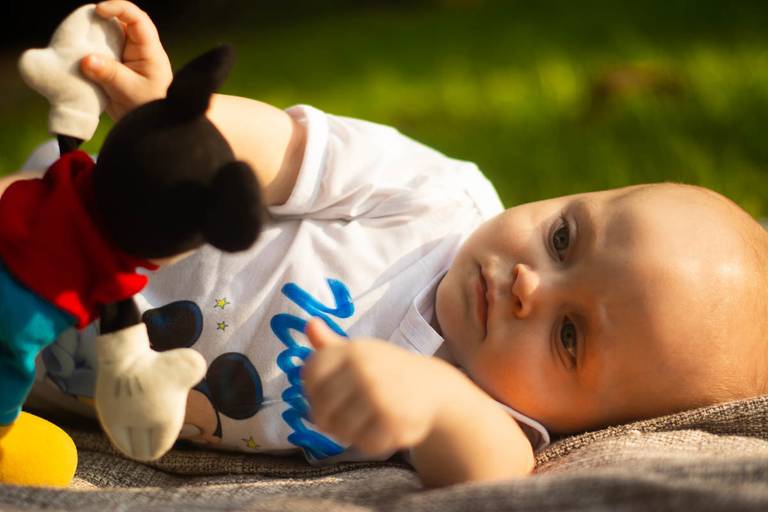 Ensaio Externo com Bebê de 7 meses na Barra da Tijuca, Rio de Janeiro