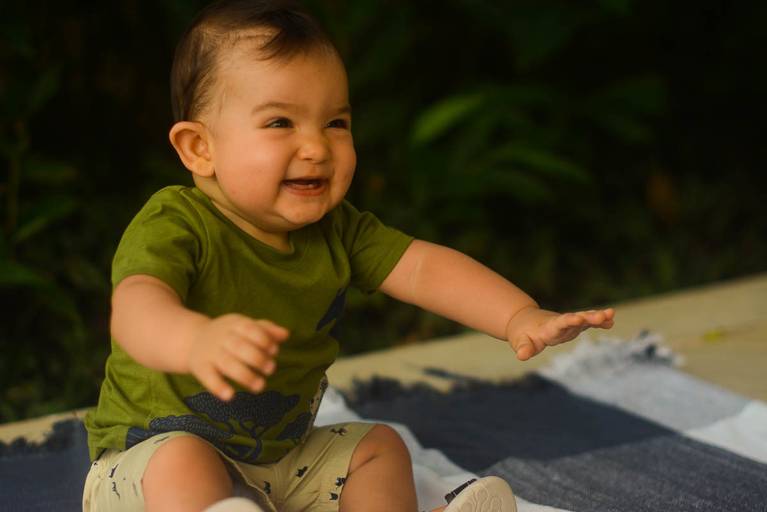 Ensaio Externo Bebe 1 ano no Recreio dos Bandeirantes Rio de Janeiro