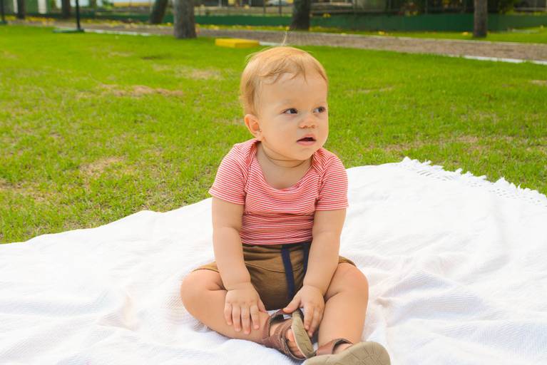 Ensaio Externo Bebe 1 ano no Recreio dos Bandeirantes Rio de Janeiro