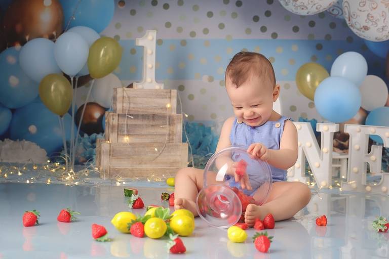 Smash the fruit, ensaio de 1 ano com frutas 