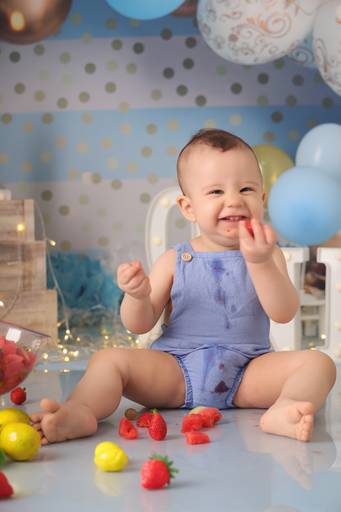 Smash the cake com frutas