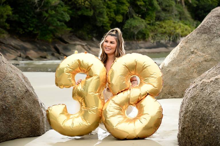 Ensaio Aniversário na praia