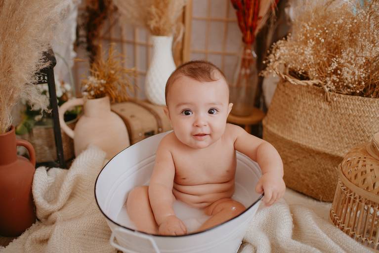 ensaio bebe menino 6 meses no estudio em campo grande 