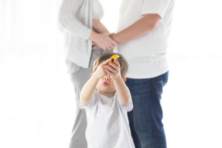 ensaio gestante com família