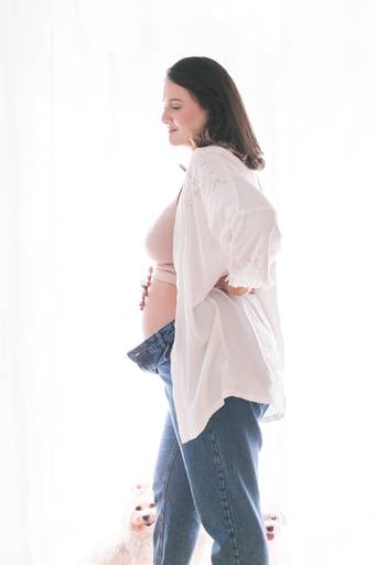 ensaio gestante luz natural