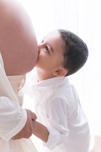 ensaio gestante com filho