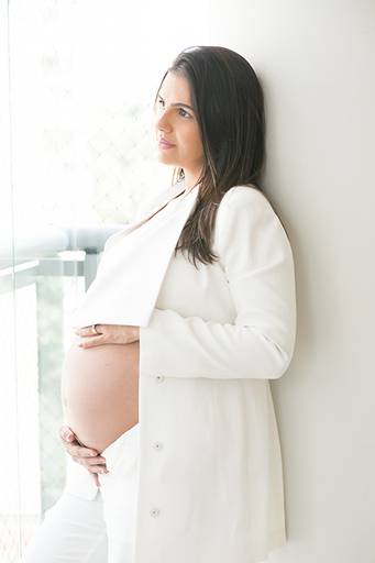 ensaio gestante em casa