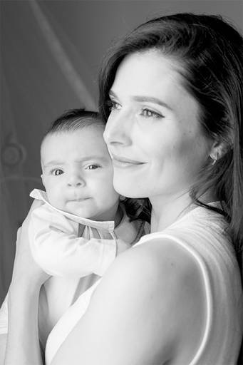 ensaio bebe com mãe