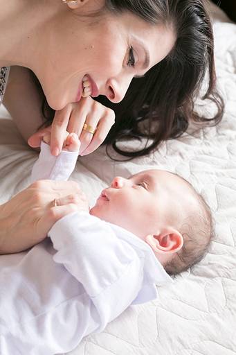 ensaio bebe com mãe