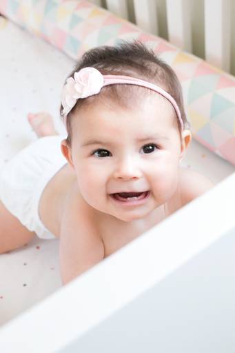 foto bebê no berço