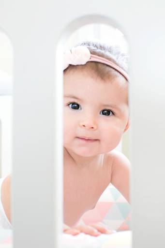 foto bebê no berço