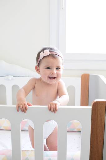 foto bebê no berço