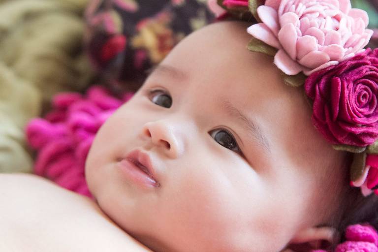 fotografia de bebe menina