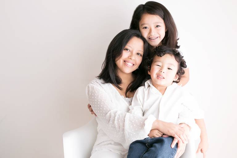 foto mãe e filhos