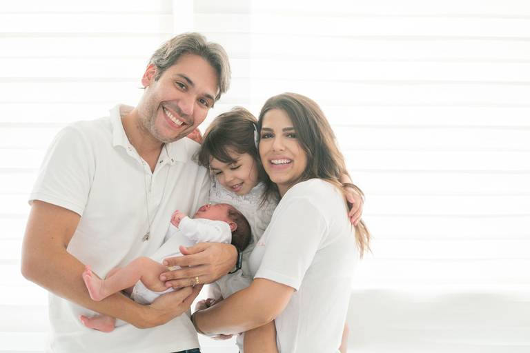 ensaio de familia em casa