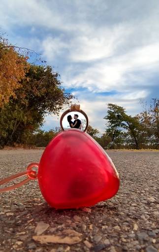 Fotos criativas em um Pré-wedding