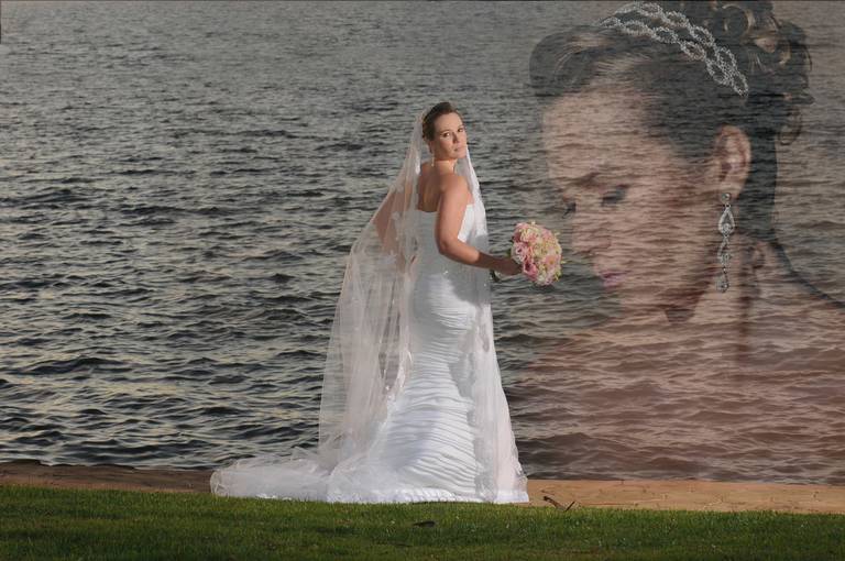 Previa de noiva - Fusão de imagens fotos criativas