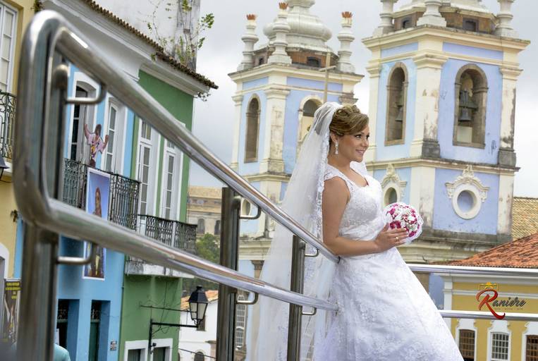 foto noiva no pelourinho Sauvador