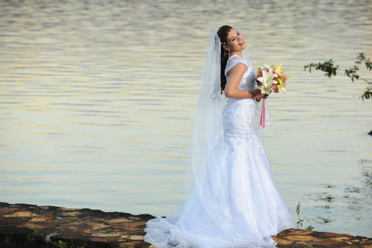 previa de noiva-vestido de noiva