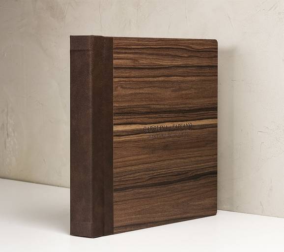 Album de casamento de madeira