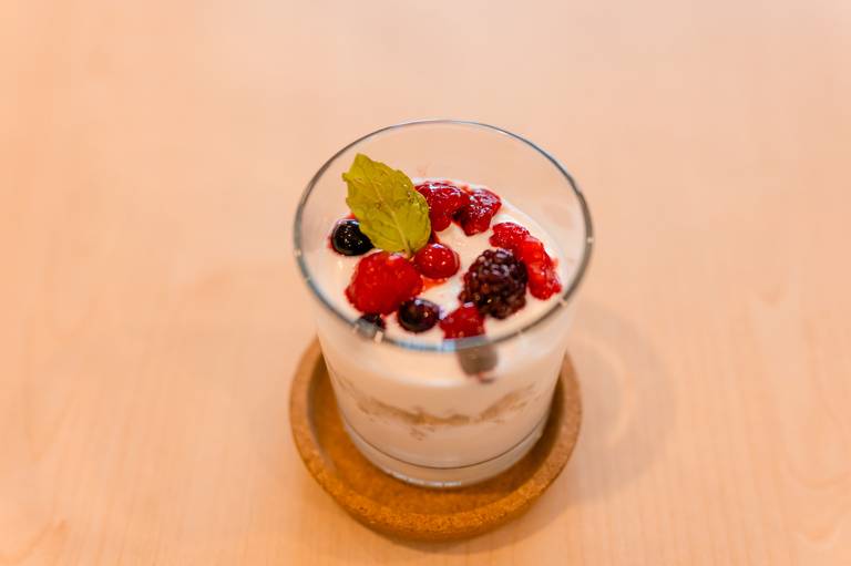 IOGURTE COM GRANOLA E FRUTOS VERMELHOS