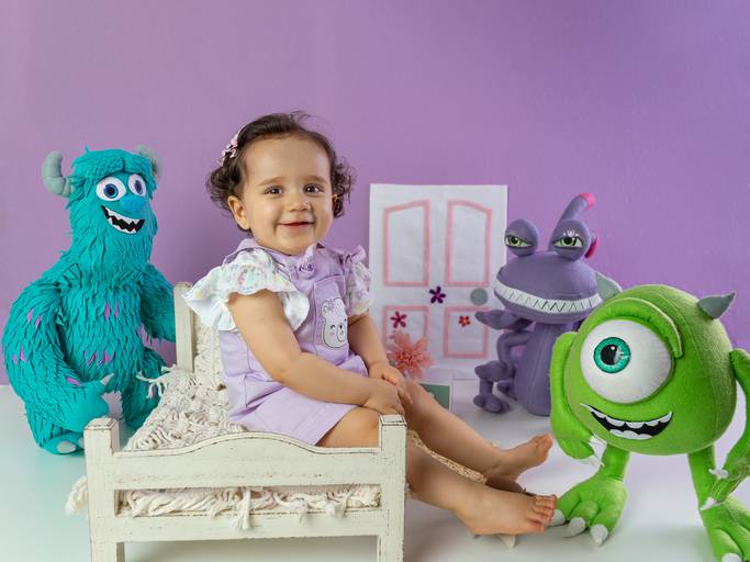 Ensaio de 1 ano - tema monstros s.a.